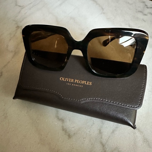 Oliver Peoples Dark Brown Sunglasses - Picture 1 of 6